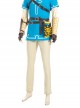 The Legend Of Zelda Halloween Cosplay Link Blue Champion's Tunic Suit Costume Beige Pants