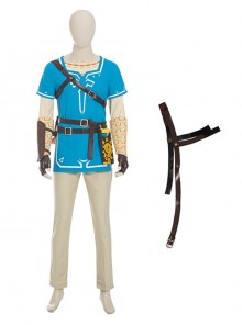 The Legend Of Zelda Halloween Cosplay Link Blue Champion's Tunic Suit Accessories Shoulder Strap