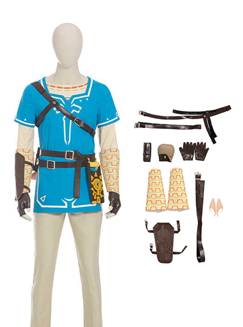 The Legend Of Zelda Halloween Cosplay Link Accessories Shoulder Strap Waist Belts Waist Bags Ears Gloves Wrist Guards Wrist Armor