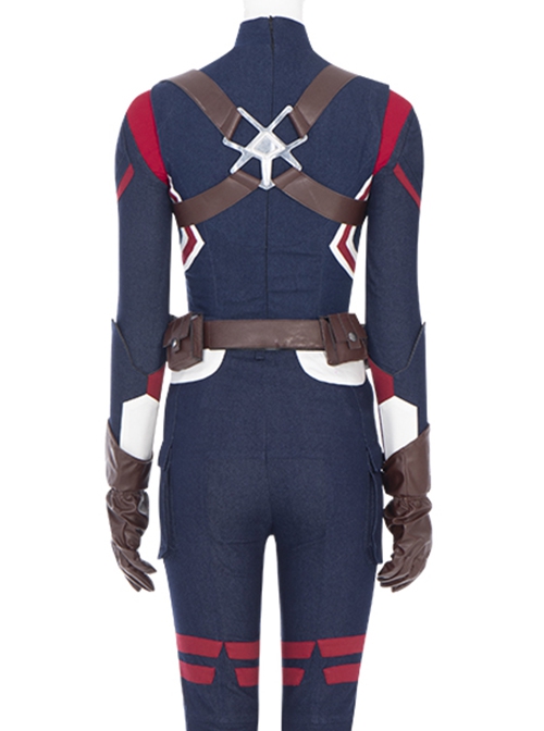 Marvel Animation What If Halloween Cosplay Captain Carter Peggy Carter Accessories Brown Belt Components