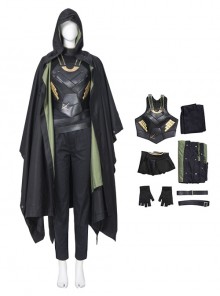 TV Drama Loki Halloween Cosplay Female Loki Sylvie Lushton Costume Upgraded Version Set