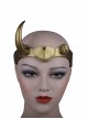 TV Drama Loki Halloween Cosplay Female Loki Sylvie Lushton Accessories Upgraded Version Golden Headwear