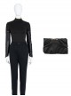 TV Drama Loki Halloween Cosplay Female Loki Sylvie Lushton Costume Black Top