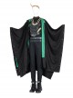 TV Drama Loki Halloween Cosplay Female Loki Sylvie Lushton Costume Black Cloak