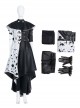 Cruella Halloween Cosplay Cruella Dalmatians Coat Costume Set