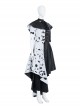 Cruella Halloween Cosplay Cruella Dalmatians Coat Costume Set