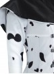 Cruella Halloween Cosplay Cruella Dalmatians Coat Costume Set