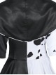 Cruella Halloween Cosplay Cruella Dalmatians Coat Costume Set