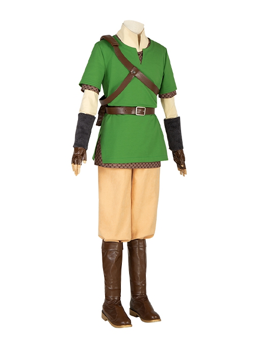 The Legend Of Zelda Skyward Sword Halloween Cosplay Link Costume Full Set Without Shoes