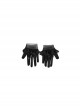 Cruella Halloween Cosplay Cruella Black Leather Skirt Suit Accessories Black Leather Gloves