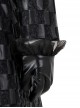 Cruella Halloween Cosplay Cruella Black Leather Skirt Suit Accessories Black Leather Gloves