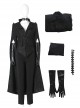 Cruella Halloween Cosplay Cruella Black Windbreaker Suit Costume Set