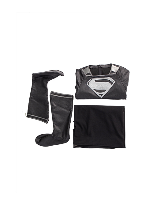 Zack Snyder's Justice League Halloween Cosplay Superman Clark Kent Black Battle Suit Costume Full Set