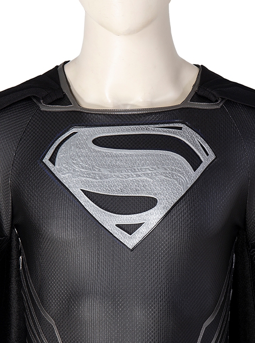 Zack Snyder's Justice League Halloween Cosplay Superman Clark Kent Black Battle Suit Costume Full Set