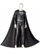 Zack Snyder's Justice League Halloween Cosplay Superman Clark Kent Black Battle Suit Costume Black Cloak