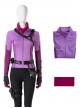 TV Drama Hawkeye Halloween Cosplay Kate Bishop Purple Top Suit Style 2 Costume Purple Top And Scarf