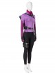 TV Drama Hawkeye Halloween Cosplay Kate Bishop Purple Top Suit Style 2 Costume Purple Top And Scarf