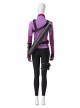 TV Drama Hawkeye Halloween Cosplay Kate Bishop Purple Top Suit Style 2 Costume Purple Top And Scarf