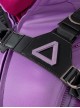 TV Drama Hawkeye Halloween Cosplay Kate Bishop Purple Top Suit Style 2 Accessories Black Shoulder Strap