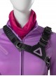 TV Drama Hawkeye Halloween Cosplay Kate Bishop Purple Top Suit Style 2 Accessories Black Shoulder Strap