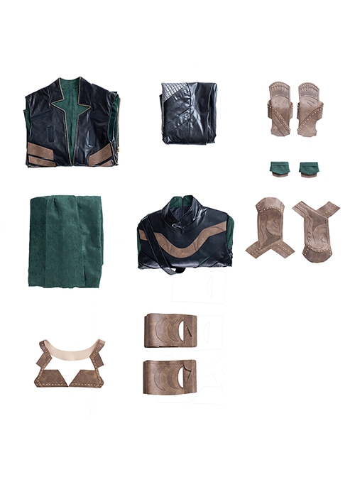 Loki Season 1 Halloween Cosplay Loki Armor Suit Costume Full Set Without Shoes