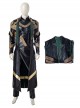 Loki Season 1 Halloween Cosplay Loki Armor Suit Cosplay Costume Black Long Coat