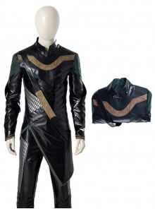 Loki Season 1 Halloween Cosplay Loki Armor Suit Cosplay Costume Black Top