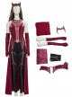 Wanda Vision Halloween Cosplay Scarlet Witch Wanda Django Maximoff Battle Suit Costume Second Version Full Set