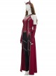 Wanda Vision Halloween Cosplay Scarlet Witch Wanda Django Maximoff Battle Suit Costume Second Version Full Set