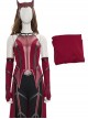 Wanda Vision Halloween Cosplay Scarlet Witch Wanda Django Maximoff Battle Suit Costume Second Version Red Top