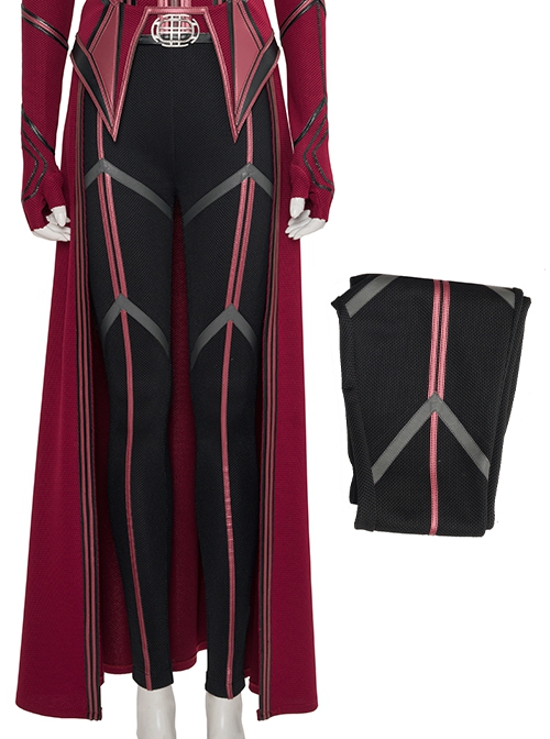 Wanda Vision Halloween Cosplay Scarlet Witch Wanda Django Maximoff Battle Suit Costume Second Version Black Pants