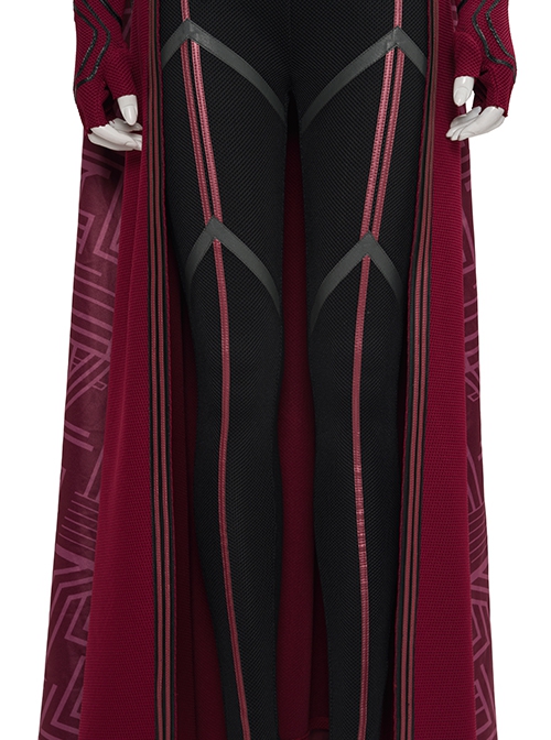 Wanda Vision Halloween Cosplay Scarlet Witch Wanda Django Maximoff Battle Suit Costume Second Version Black Pants