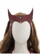 Wanda Vision Halloween Cosplay Scarlet Witch Wanda Django Maximoff Battle Suit Accessories Second Version Red Headgear