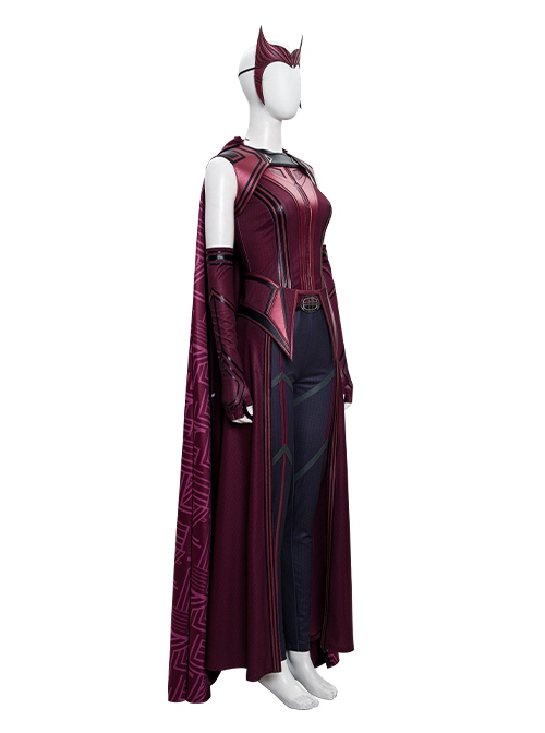 Wanda Vision Halloween Cosplay Scarlet Witch Wanda Django Maximoff Battle Suit Costume Full Set