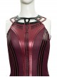 Wanda Vision Halloween Cosplay Scarlet Witch Wanda Django Maximoff Battle Suit Costume Full Set