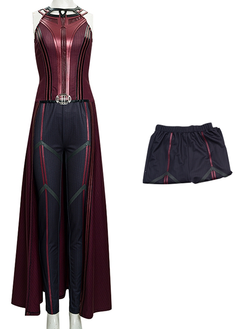 Wanda Vision Halloween Cosplay Scarlet Witch Wanda Django Maximoff Battle Suit Costume Black Pants