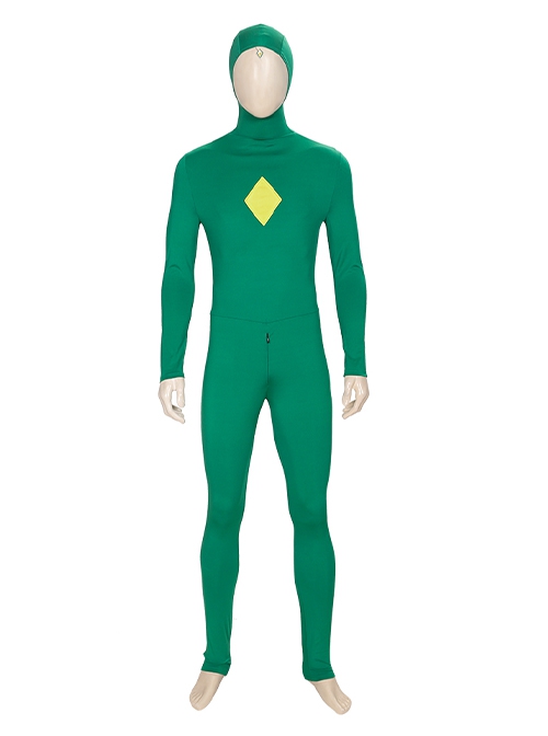 Wanda Vision Halloween Cosplay Vision Green Bodysuit Yellow Cloak Costume Green Bodysuit