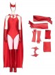 Wanda Vision Halloween Cosplay Scarlet Witch Wanda Maximoff Costume Sexy Red Bodysuit Set