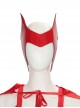 Wanda Vision Halloween Cosplay Scarlet Witch Wanda Maximoff Costume Sexy Red Bodysuit Set