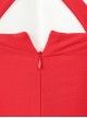 Wanda Vision Halloween Cosplay Scarlet Witch Wanda Maximoff Costume Red One-piece Garment