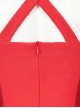 Wanda Vision Halloween Cosplay Scarlet Witch Wanda Maximoff Costume Red One-piece Garment