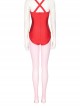 Wanda Vision Halloween Cosplay Scarlet Witch Wanda Maximoff Accessories Pink Body-Stocking