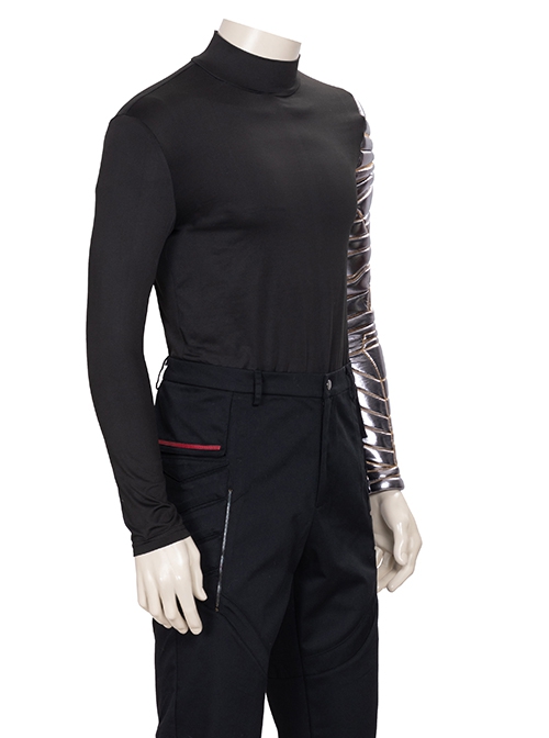 The Falcon And The Winter Soldier Halloween Cosplay Bucky Barnes Winter Soldier Costume Black Bottoming Top