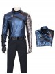 The Falcon And The Winter Soldier Halloween Cosplay Bucky Barnes Winter Soldier Costume Blue One Arm Jacket