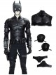 The Batman Halloween Cosplay Bruce Wayne Black Battle Suit Costume Black Shoulder Armor Components And Top