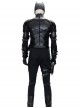 The Batman Halloween Cosplay Bruce Wayne Black Battle Suit Costume Black Shoulder Armor Components And Top