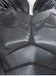 The Batman Halloween Cosplay Bruce Wayne Black Battle Suit Costume Black Shoulder Armor Components And Top