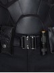 The Batman Halloween Cosplay Bruce Wayne Black Battle Suit Accessories Belt Components And Holster