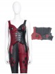 The Suicide Squad Halloween Cosplay Harley Quinn Costume Black-Red Vest