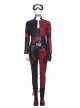 The Suicide Squad Halloween Cosplay Harley Quinn Costume Black-Red Trousers